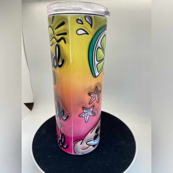 Beach Vacation Sublimation Steel Tumbler 25 Sun Sand Drink In My Hand Margarita - Picture 6 of 7